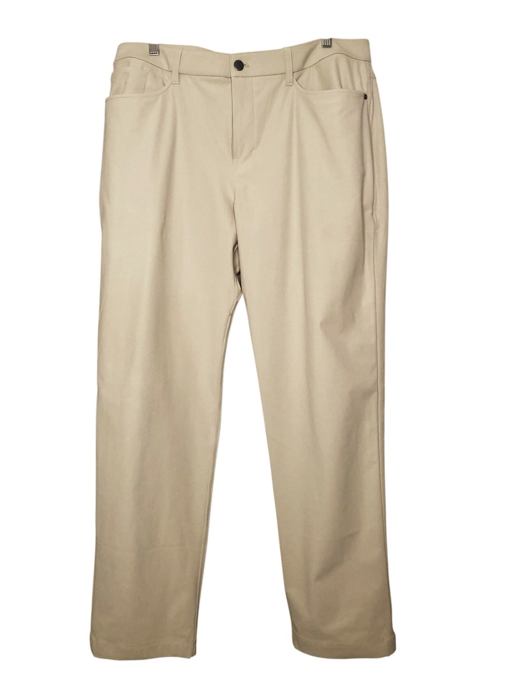 Lululemon ABC Classic Fit Pant Warpstreme Pants Khaki Tan Golf Men's Waist 36